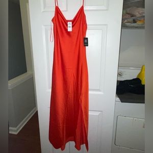 Express orange dress // brand new
